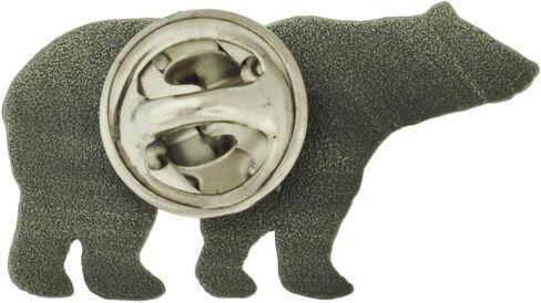 PinMart Antique Silver Grizzly Bear Zoo Animal Lover Lapel Pin in Saudi Arabia