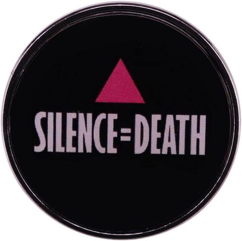 Silence equals death Enamel Pin Brooches Metal Brooch Pins Badge Collar Jewelry Lapel Pin in Saudi Arabia