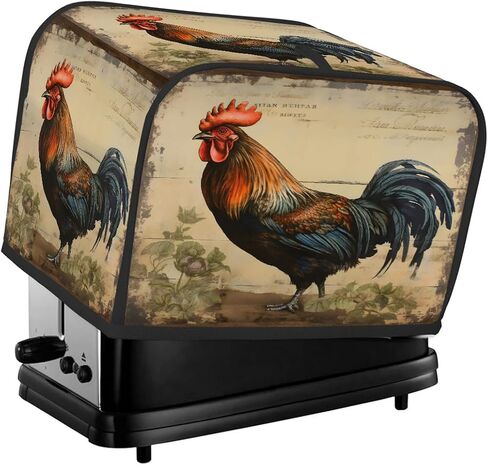 Coffee Theme Toaster Cover 4 Slice Wide Slot Bread Maker Cover, Toaster Dust and Fingerprint Protection, Washable Bread Machine Cover Kitchen Appliance Cover in Kuwait