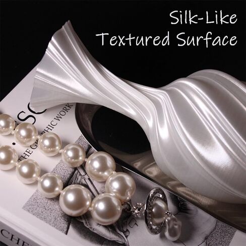 Ouliget Silk-Like Elegant Vase,Twisted Minimalist Flower Arrangement Holders,Nordic Style 3D Printed Vases,Coffee Table & Shelf Office Decor in Saudi Arabia