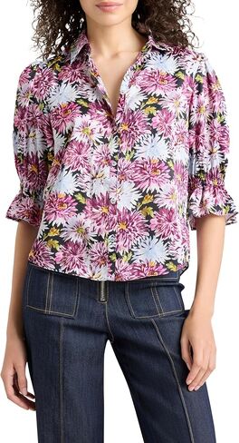 Cinq à Sept Womens Dahlia Print Fiona Top in Kuwait