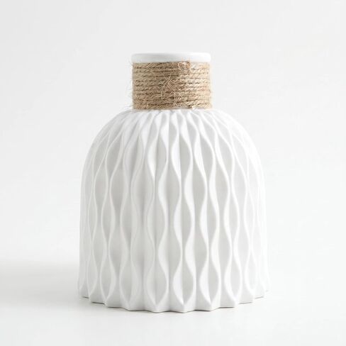 Ceramic Vase-Flower Vase Dried Flower Vase for Modern Home Decor, Fit for Foyer Living Room Fireplace Bedroom Kitchen,Decent Gift(Beige) in Kuwait