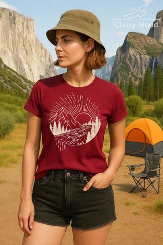 Classy Mood Hiking Shirts for Women – Nature Camping Mountain Hiking Outdoor Adventure Shirt in Saudi Arabia