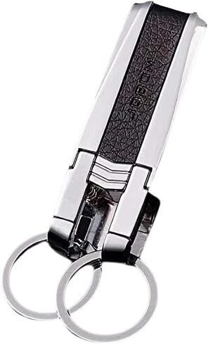 Granvela Belt Key Chain with 2 Key Rings in Gift Package - Zinc-plated Steel in Saudi Arabia