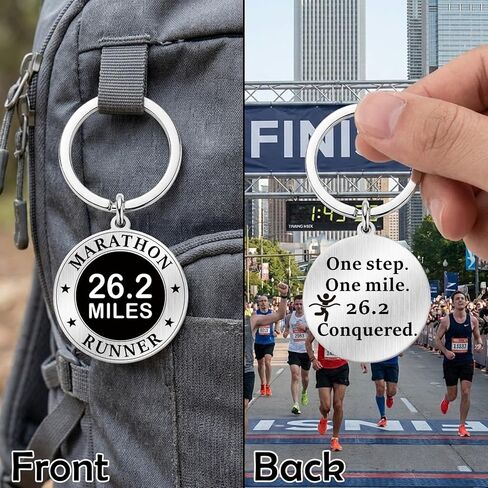 26.2 Marathon Keychain - Marathon Runner Gifts for Runners - Running Achievement 26.2 Miles Finisher Keyring in Saudi Arabia