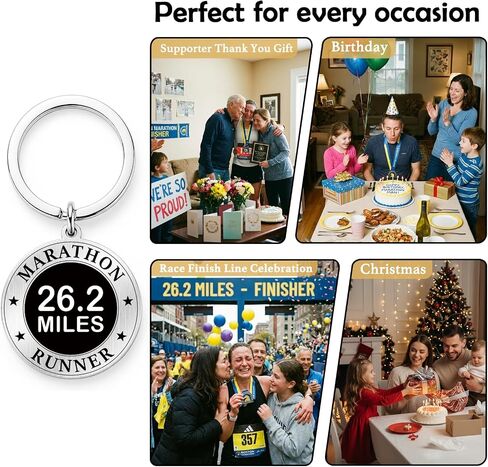 26.2 Marathon Keychain - Marathon Runner Gifts for Runners - Running Achievement 26.2 Miles Finisher Keyring in Saudi Arabia