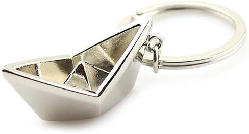 Paper Boat Lovely Keychain Men's Sailing Metal Alloy Boat Key Chains Key Rings Lucky Gift For Sailor Men Women Charms Pendant in Saudi Arabia