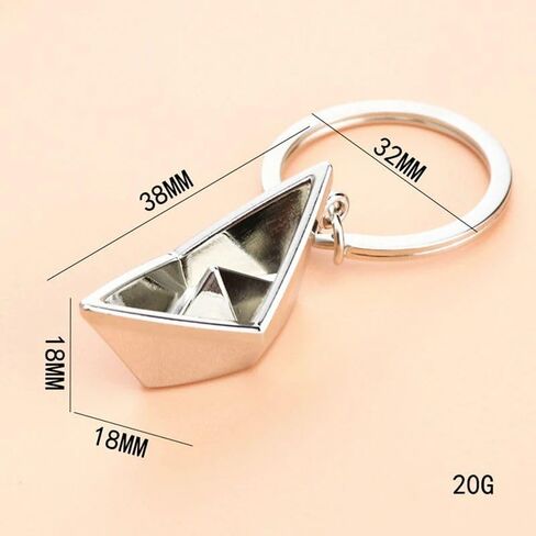 Paper Boat Lovely Keychain Men's Sailing Metal Alloy Boat Key Chains Key Rings Lucky Gift For Sailor Men Women Charms Pendant in Saudi Arabia