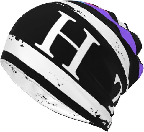 Thyroid Cancer Awareness USA Flag Fight Multifunctional Slouchy Beanie Hat, Soft Stretch Skull Cap for Men & Women94 Black in Kuwait