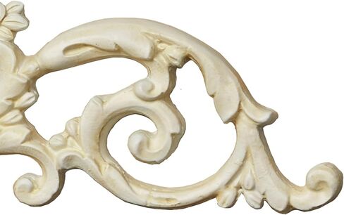 Touch of Class Giovana Ivory Acanthus Leaves and Roses Wall Topper - Picture Enhancements - Wall Decor Hanging for Bedroom, Bathroom, Dining Room, Living Room, Office in Kuwait