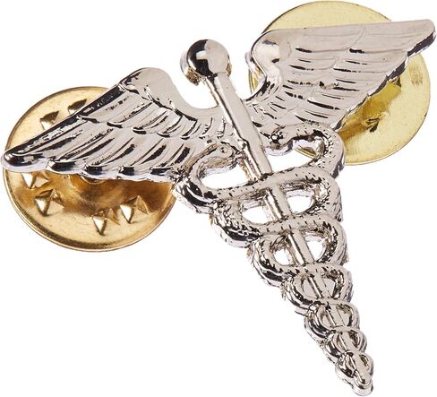 EagleEmblems P12002 Pin-Army, Medic, Caduceus (SLV) (1'') in Saudi Arabia