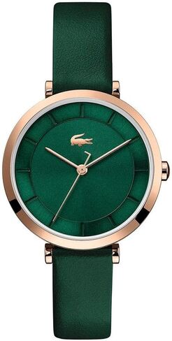 Lacoste Riga Women's 3H Quartz Watch, Stainless Steel Wristwatch, Water Resistant up to 5 ATM/50 Meters, Fashion Statement Timepiece, 34mm in Kuwait