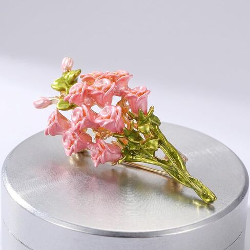 Pink Rose Bouquet Brooch for Women Girls, Rose Flower Brooch Pin for Coat Bag, Flower Lapel Pin Accessories, Romantic Gift for Valentine Mother's Day, Wedding Party Jewelry in Saudi Arabia
