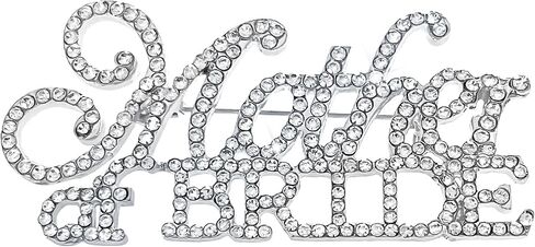 Mother of the Bride Rhinestone Brooch Pin Crystal Wedding Pin for Mom, Elegant Bridal Accessory Gift for Wedding Day, Bouquet or Dress Jewelry in Kuwait