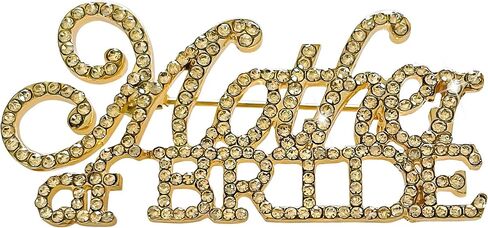 Mother of the Bride Rhinestone Brooch Pin Crystal Wedding Pin for Mom, Elegant Bridal Accessory Gift for Wedding Day, Bouquet or Dress Jewelry in Kuwait