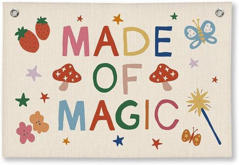 Playroom Wall Decor, Go Change The World Club Classroom Decor Hanging Linen Banner,Play Room Wall Decor for Nursery Toddler, 20x30 Inch in Kuwait