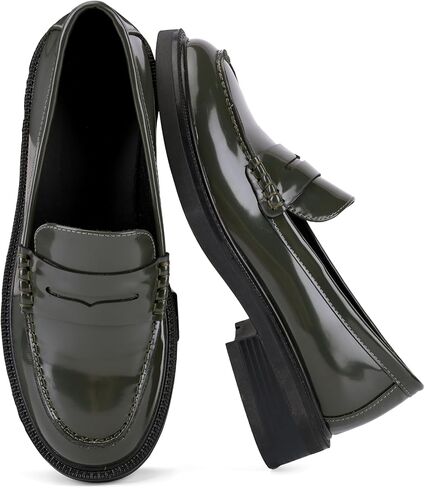 Loafers for Women Classic Penny Loafers Slip On Flat Shoes, Comfortable Casual Dress Shoes for Work Office Travel Everyday Walking in Saudi Arabia