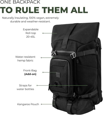 Black Nomad Expandable Backpack in Saudi Arabia