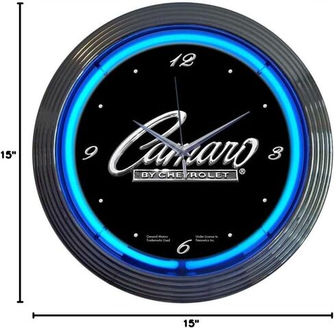 Neonetics Decorative Gm Camaro Script Neon Wall Clock in Saudi Arabia
