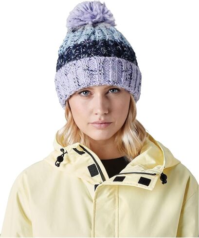 Beechfield Unisex Adults Corkscrew Knitted Pom Pom Beanie Hat (One Size) (Retro Blue) in Saudi Arabia