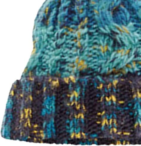 Beechfield Unisex Adults Corkscrew Knitted Pom Pom Beanie Hat (One Size) (Retro Blue) in Saudi Arabia