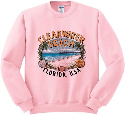 سويت شيرت TeesAndTankYou Travel Clearwater Beach للجنسين in Kuwait