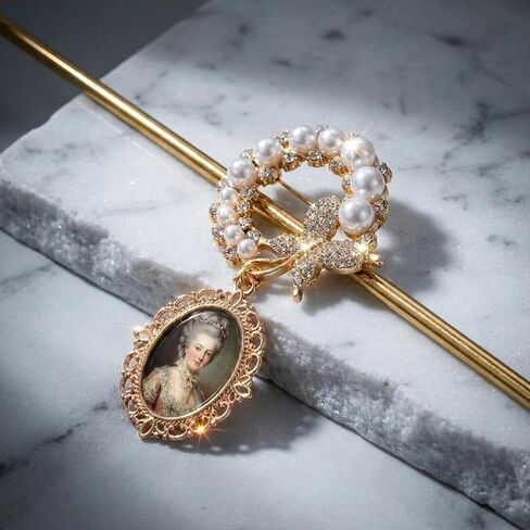 2 Pcs Wedding Bouquet Photo Charms Gold-Tone Silver-Tone Oval Bridal Bouquet Charm Photo Pendant Brooch for Wedding Memory in Saudi Arabia