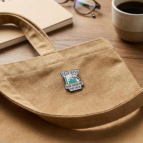 Office Humor Pin -Funny Enamel Pins Brooch with Show Me The Data for Backpacks, Jackets,Hats.Data Analyst Brooches Gifts for Nerds and Critical Thinkers, Scientists in Saudi Arabia