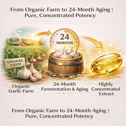 Elare Aged Garlic Extract - 300 Softgels, Odorless Garlic Supplement, 2-Year Matured, Supports Heart Health, Immune System & Antioxidant Wellness, Vegetarian, Non-GMO, All-Natural, Gluten-Free in Saudi Arabia