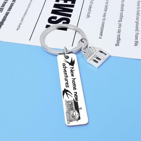 New Home Keychain, Housewarming Keychain Gift for New Homeowners, First Home Gifts For Homeowners, House Warming Gifts New Apartment, Fashion Keychain Men and Women Key Ring in Saudi Arabia