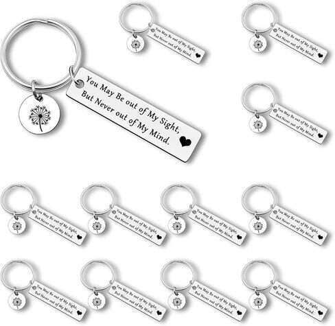 12 Pcs Colleague Leaving Keychain Gifts for Women Men Farewell Goodbye Gifts for Coworkers Funny Going Away Gift Keyring Christmas Retirement Present Long Distance Relationship Gift for Friends Couple in Kuwait