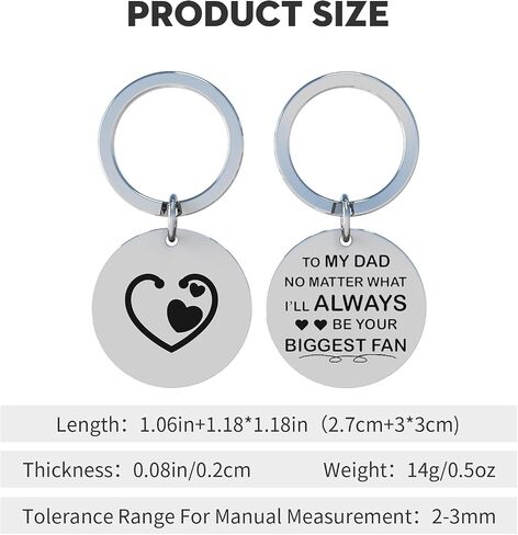 Dad Gift From Daughter Son Dads Keychain Gift Ideas For Father Fathers Day Birthday Christmas Gifts For Dad in Saudi Arabia