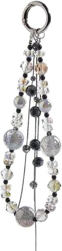 Beaded Charms Strap, Crystal Bracelet Wrist Lanyard, Cute Phone Key Chain（Pink Star） in Saudi Arabia