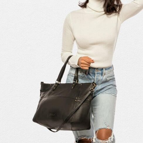 Lolo Large Tote Bag - American Leather Co. - Premium Leather Handbag for Women, Spacious Everyday Carryall in Saudi Arabia