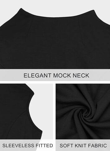 Womens Summer Sleeveless Maxi Dress Elegant Fitted Mock Neck with Flowy Flare Hem for Cocktail Wedding Guest Vacation in Saudi Arabia