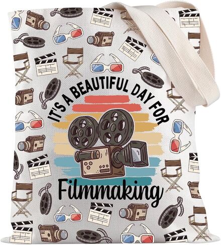 JXGZSO Film Director Gifts It's A Beautiful Day For Filmmaking Tote Bag Filmmaker Gift Videographer Gift in Kuwait