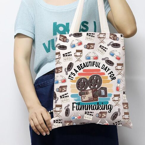 JXGZSO Film Director Gifts It's A Beautiful Day For Filmmaking Tote Bag Filmmaker Gift Videographer Gift in Kuwait