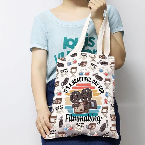 JXGZSO Film Director Gifts It's A Beautiful Day For Filmmaking Tote Bag Filmmaker Gift Videographer Gift in Kuwait