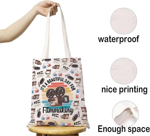 JXGZSO Film Director Gifts It's A Beautiful Day For Filmmaking Tote Bag Filmmaker Gift Videographer Gift in Kuwait
