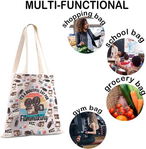 JXGZSO Film Director Gifts It's A Beautiful Day For Filmmaking Tote Bag Filmmaker Gift Videographer Gift in Kuwait