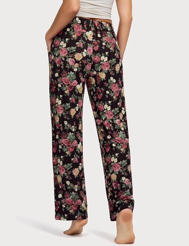 3 Pack Womens Comfy Pajama Pants, Sleep & Lounge Pants with Pockets and Drawstring in Saudi Arabia