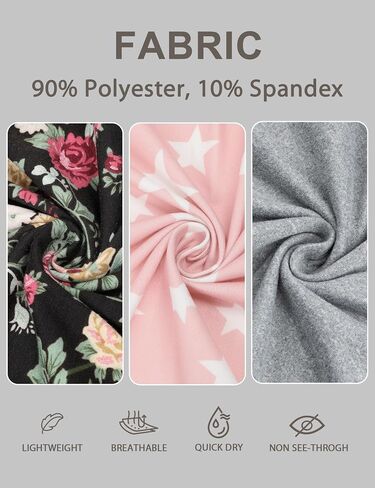 3 Pack Womens Comfy Pajama Pants, Sleep & Lounge Pants with Pockets and Drawstring in Saudi Arabia