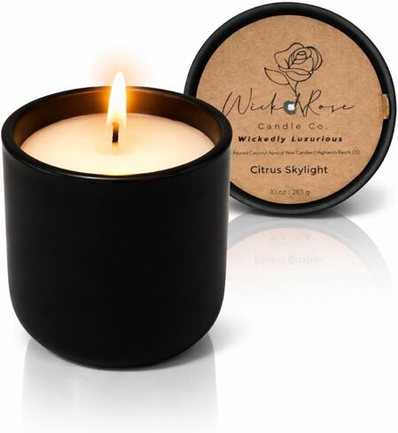 Tahitian Vanilla Scented Candle | Lily, Jasmine & Vanilla | 10 oz Hand-Poured Coconut Apricot Wax | 45+ Hour Clean Burn | Creamy Luxury Home Fragrance in Kuwait