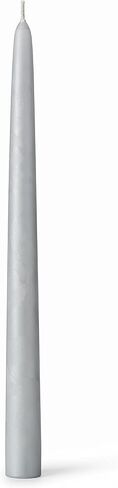 Bougies La Française French-Made Unscented Taper Candle, Silky Black, Made in France, Standard 7/8" Base Dinner Candle for Candlestick Holders, 0.87" × 11.42", Approx. 8-Hour Burn Time in Saudi Arabia