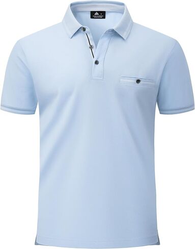 VALANCH Polo Shirt for Men Short Sleeve Golf Polo Moisture Wicking Collared Tennis T Shirt in Saudi Arabia
