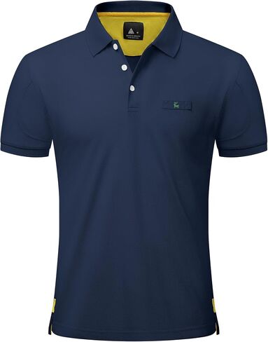 VALANCH Polo Shirt for Men Short Sleeve Golf Polo Moisture Wicking Collared Tennis T Shirt in Saudi Arabia