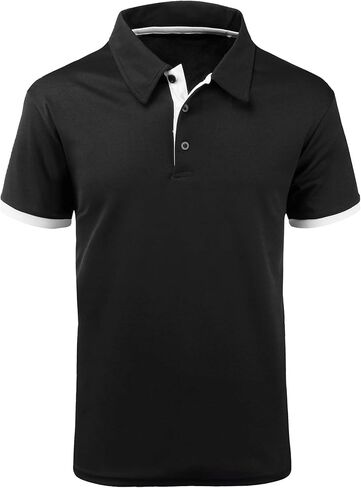 VALANCH Polo Shirt for Men Short Sleeve Golf Polo Moisture Wicking Collared Tennis T Shirt in Saudi Arabia