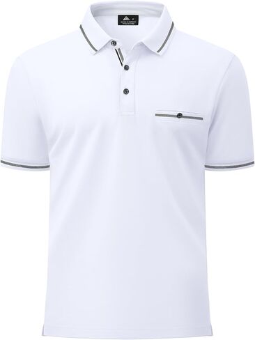 VALANCH Polo Shirt for Men Short Sleeve Golf Polo Moisture Wicking Collared Tennis T Shirt in Saudi Arabia
