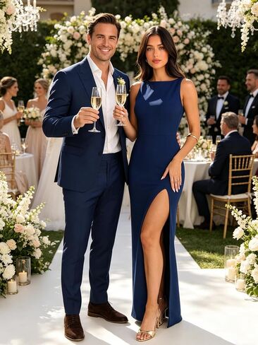 liher Women Formal Dress Summer Low Back Sleeveless Split Bodycon Cocktail Party Wedding Guest Long Dresses in Saudi Arabia
