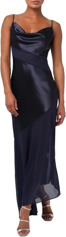 Lulus Women's Lainey Asymmetrical Cowl Neck Maxi Dress in Saudi Arabia